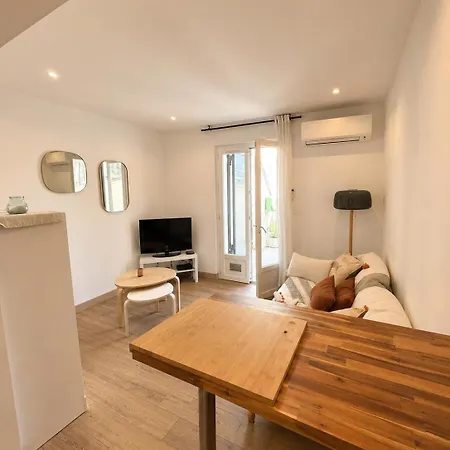 Apartment T2 Climatise Avec Parking Prive & Terrasse Canet-plage